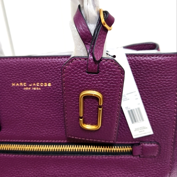 NWT Marc Jacobs Gotham East-West Leather Tote/ Crossbody Bag- Iris Color$575 - Picture 8 of 10